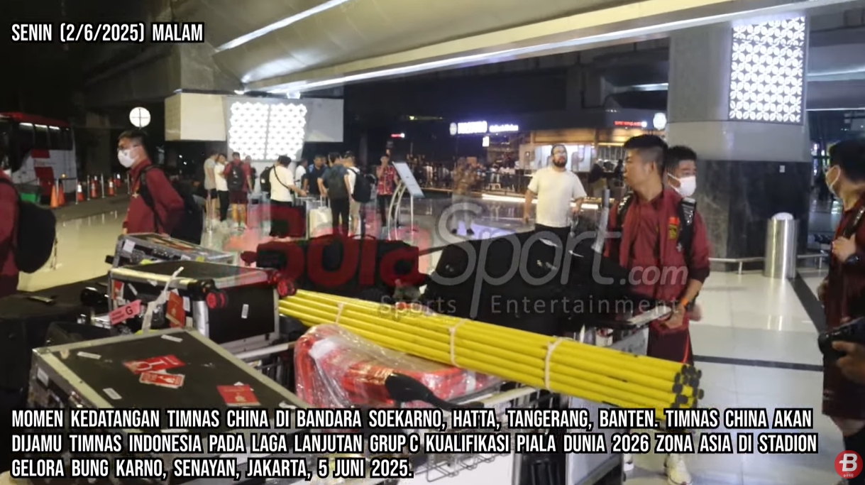 印尼媒體9分鐘跟拍國足抵達視頻，不由感嘆：裝備齊整！