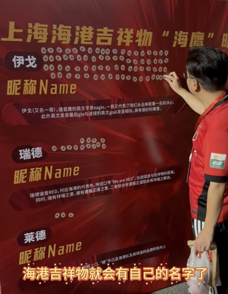 伊戈、瑞德還是萊德？海港俱樂部公布吉祥物三個(gè)名稱候選
