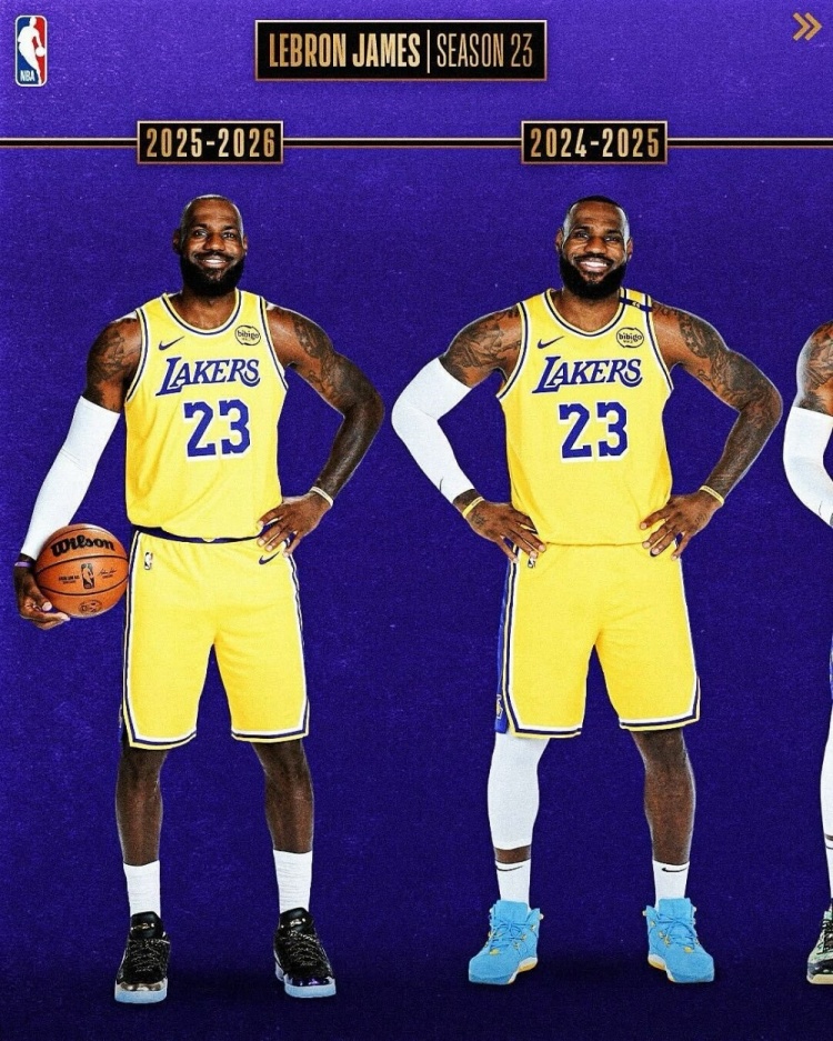 從青澀少年→四旬老漢！NBA官方曬詹姆斯23個媒體日變化